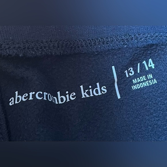 Abercrombie & Fitch Kids’ Cozy Navy Fleece Track Pants, Youth Size 13/14 Years - Picture 3 of 6